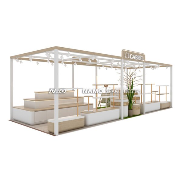 Jewelry Booth Fashion Design Wooden or Glass Shopping Mall Commercial Retail Floor Stand Display Kiosk - Image 2