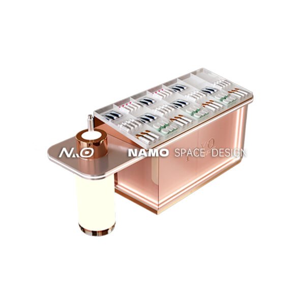 Hot Sale Skincare Shop Furniture Cosmetic Store Shelf Rack Led Makeup Shelves for Store Cosmetic Display Shop Interior Design - Image 3