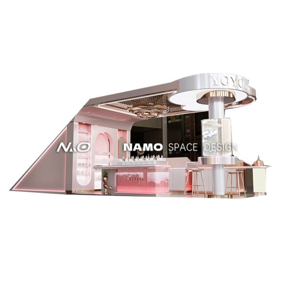Hot Sale Skincare Shop Furniture Cosmetic Store Shelf Rack Led Makeup Shelves for Store Cosmetic Display Shop Interior Design